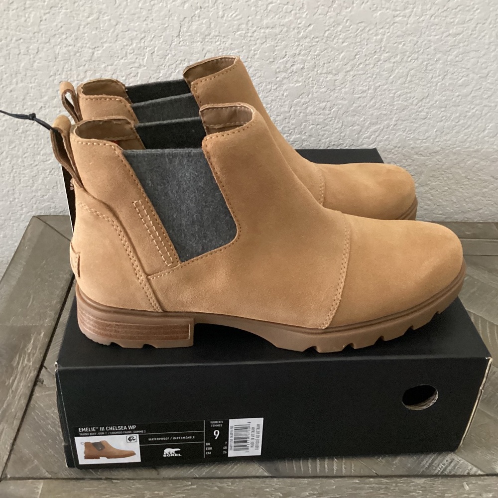 Sorel Tan Ankle Boots